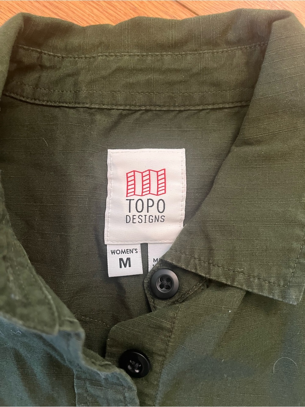 Topo Designs Green Button-Up Shirt - Picture 2 of 4